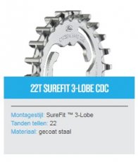 CDC centertrack 22T shimano