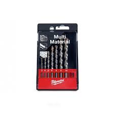 Set multifunctionele boren in kunststof cassette (7-delig)
