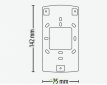 Paxton inbouwdoos adapter P75