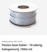Paxton lezer kabel 10 aderig halogeenvrij 100 meter
