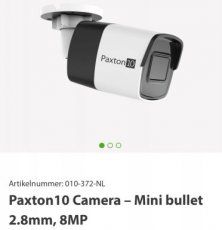 Paxton10 camera Bullet varifocal 8MP