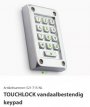 Touchlock vandaalbestendig klavier K75