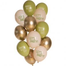 ballonnen Happy birthday olive (12 stuks)