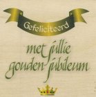 Wenskaart gefeliciteerd met jullie gouden jubileum