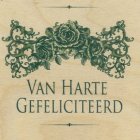 Wenskaart van harte gefeliciteerd