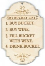 Wenskaart bucket list