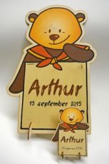 HOUTEN GEBOORTEKAART ARTHUR1