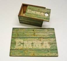 HOUTEN GEBOORTEKAART EMMA