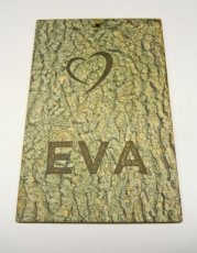 HOUTEN GEBOORTEKAART EVA