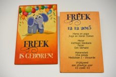 HOUTEN GEBOORTEKAART FREEK