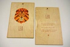 HOUTEN GEBOORTEKAART LEO