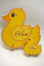 HOUTEN GEBOORTEKAART OLIVIA