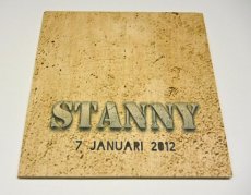 HOUTEN GEBOORTEKAART STANNY