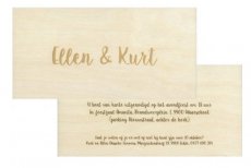 HOUTEN TROUWKAART ELLEN KURT