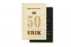 Houten Uitnodiging Erik