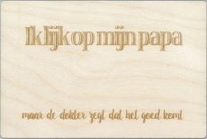 Wenskaart ik lijk op papa