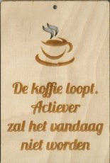 Koffie loopt