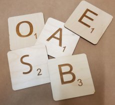 scrabble letterkaart