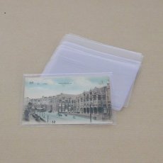 Hoezen 9,7 x 14,7 cm, voor oude postkaarten, 100 stuks