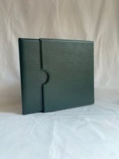 Ringmap + cassette FDC "Libertas", rug 4 cm, groen