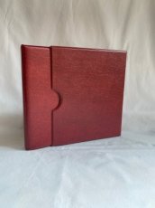 Ringmap + cassette FDC "Libertas", rug 4 cm, rood