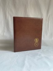 Ringmap FDC "Libertas", rug 4 cm, bruin