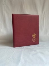 Ringmap FDC "Libertas", rug 4 cm, rood NIEUWE FOLIE