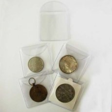50 Muntzakjes, 6 x 6 cm, glad, met klep PROMO (tot uitputting voorraad)