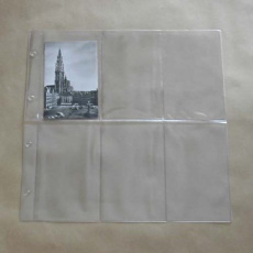 Inlegblad Post 6 vakken verticaal, glad