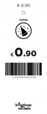 P09a Prijskaartje thema € 0.90 (groen)