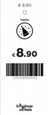 P09e Prijskaartje thema € 8.90 (groen)