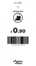 Prijskaartje lederwaren (ORANJE)