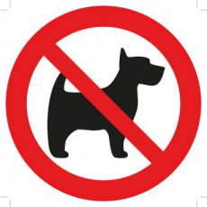 Sticker Honden Verboden