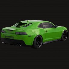 Chevrolet Camaro Louver TEKNO 1 Glassskinz 2010- Chevrolet Camaro Achterruit Louver | TEKNO 1 - Glanzend Zwart - 2010-2015