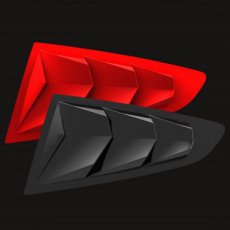 Ford Mustang S550 Louvers Glassskinz BAKKDRAFT 15-23 Mustang Louvers BAKKDRAFT