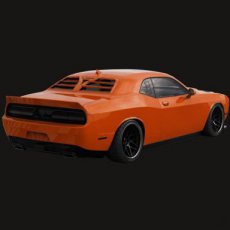Dodge Challenger Louver Glassskinz TORCH Challenger Ruit Louver TORCH ZWART