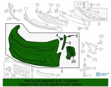 GM 84209672 16+ Camaro Voorbumper LS LT EU-Spec OEM