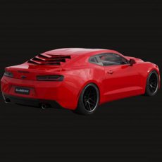Chevrolet Camaro Louver BAKKDRAFT Glassskinz 2016- 16-24 Camaro Ruit Louver BAKKDRAFT Glassskinz