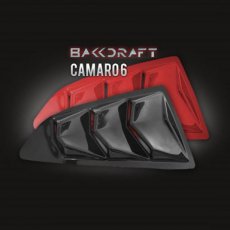 Chevrolet Camaro Louvers Zijruiten BAKKDRAFT 2016- 16-24 Camaro Louvers Zijruiten BAKKDRAFT