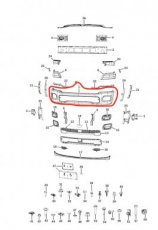 RAM 1500 Front Bumper Primer DT 2025+ Dodge Ram Voorbumper OVERSCHILDERBAAR MOPAR 2025+