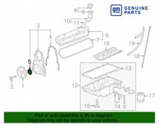 89060436 Krukas achterste afdichting GM 89060436