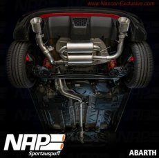 Abarth 595 ECE-Exhaust NAP Abarth 595 Uitlaat Klepgestuurd - ECE - 103/118/121kW
