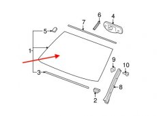 Cadillac Escalade Windshield 2007-2014 Rain Sensor Cadillac Escalade Voorruit 2007-2014 met Regen Sensor