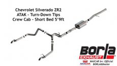 Chevrolet Silverado ZR2 BORLA 140915 Silverado Uitlaat BORLA 140915 ATAK 6.2L ZR2 22+