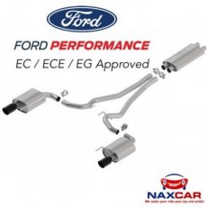 Ford Mustang S550 Ford Performance Cat-Back BLK GT Ford Mustang 15-17 GT Uitlaat FORD Performance BLACK ECE