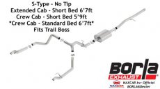 GMC Sierra 19-22 BORLA 140769 Sierra Uitlaat BORLA 140769 S-Type 5.3L V8 19-22