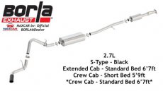 GMC Sierra 19-22 BORLA 140800BC Sierra Uitlaat BORLA 140800bc S-Type 2.7L 19-22