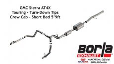 GMC Sierra AT4X BORLA 140913 Sierra Uitlaat BORLA 140913 Touring 6.2L AT4X 22+