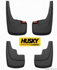 Dodge Ram Spatlappen VOORAAN+ACHTERAAN Husky Liners CREW zonder spatbordverbreders 2025+