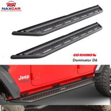 Go Rhino Dominator D6 JLJT Jeep JL Side Steps Dominator D6